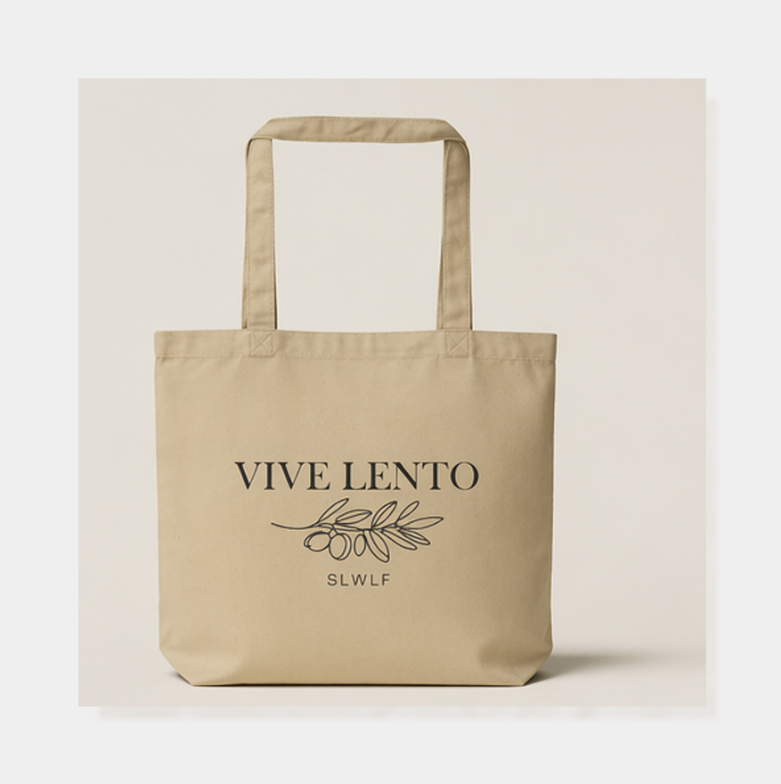 Tote Mini | Vive Lento (Negro) Edición Orgánica