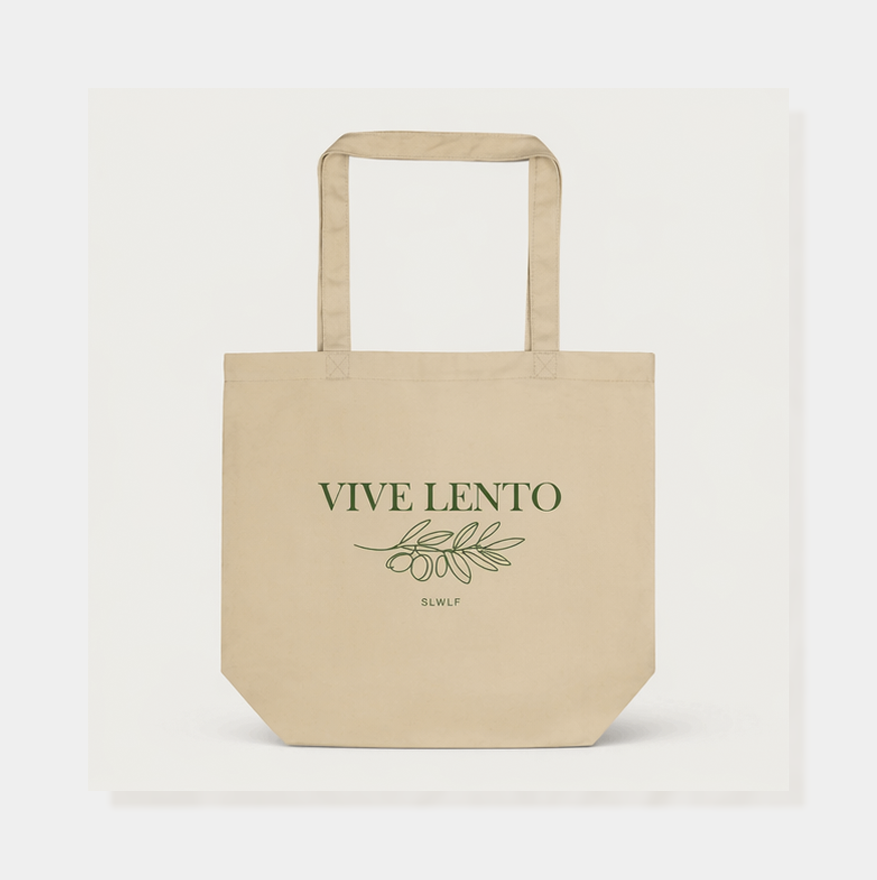 Tote Mini | Vive Lento (Oliva) Edición Orgánica