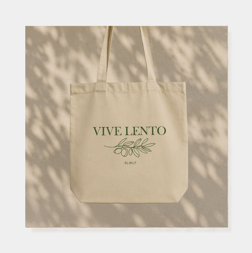 Tote Mini | Vive Lento (Oliva) Edición Orgánica