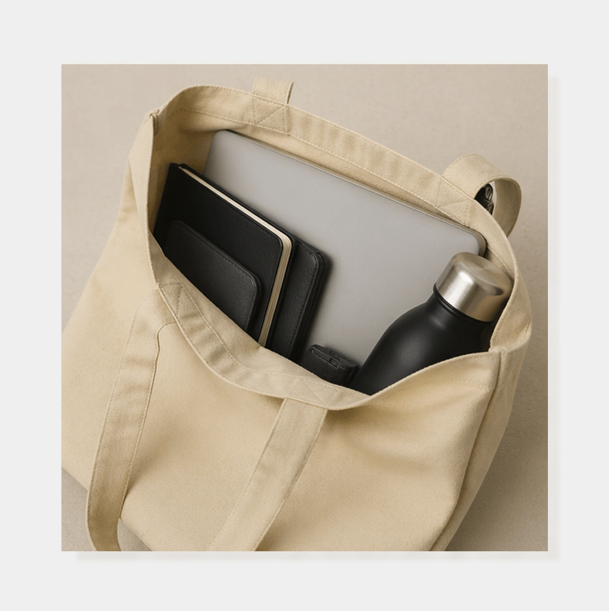 Tote Mini | Vive Lento (Oliva) Edición Orgánica
