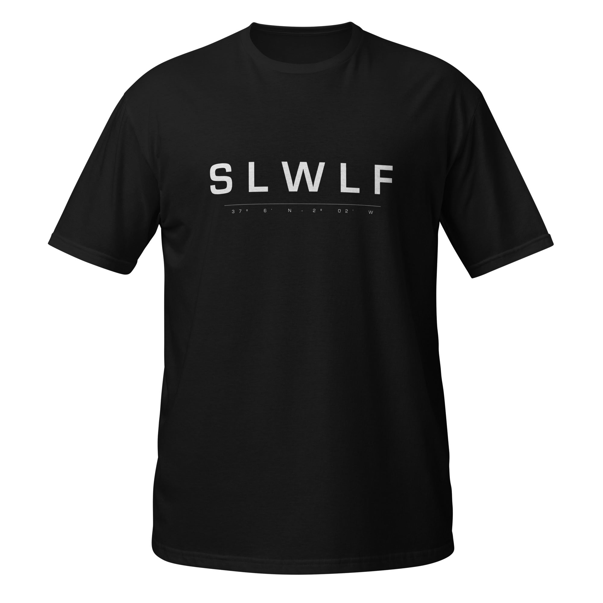Community Tee SLWLF negra, camiseta unisex algodón orgánico minimalista